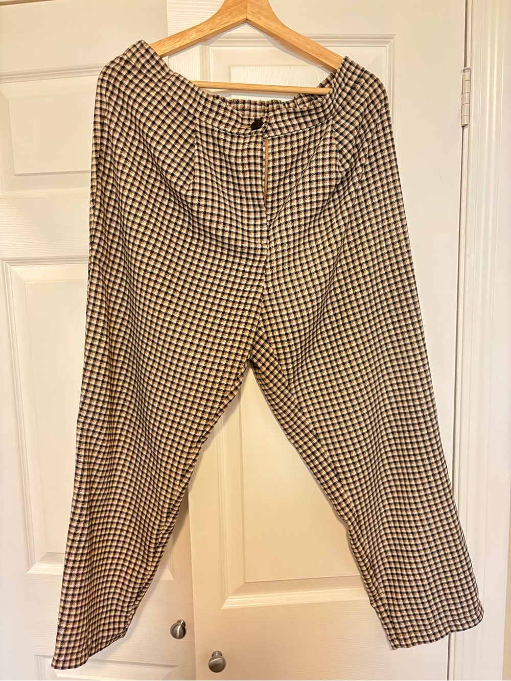 H&M Checked Dress Pants - Black & White